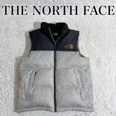 【美品】THE NORTH FACE ヌプシベスト 格子柄 グレー ブラウン Mのサムネイル