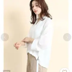 フェンネル 24SS シアーパーカー フード付 プルオーバー ホワイト 9号のサムネイル