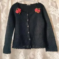 花柄 カーディガン