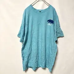ジャージーズ カリフォルニア バックプリント 半袖 Tシャツ 3L以上 青