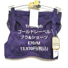 E70/Mトリンプ♥ゴールドレーベル　最高級ブラジャー&ショーツセット