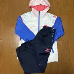 Mizuno／レディース／フード付きウィンドブレーカー／上下／M