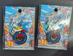 ポケモンセンター フクオカ限定 ロゴピンズ 2個セット