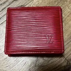 美品ルイヴィトン　エピ　ポルトモネ　ボワット　コインケース　小銭入れ　レッド　赤