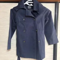 ZARA GIRLS ネイビー トレンチコート　スプリングコート