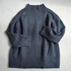 グローバルワーク◇ボトルネックニット セーター シンプル ベーシック 厚手 M