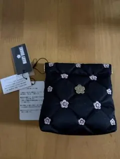 MARY　QUANT黒キルティングポーチ