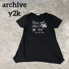 希少　y2k Archive バタフライ　ラメ 平成ギャル　00s ミニワンピのサムネイル
