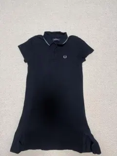 FRED PERRY ポロシャツ 半袖 ネイビー プリーツ　ミニ丈ワンピースのサムネイル