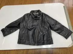 黒 合成皮革 ジャケット 90サイズ