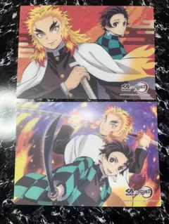 鬼滅の刃 煉獄杏寿郎 竈門炭治郎 下敷き2枚セット