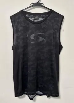 メンズ　ノースリーブ　ブラック　スタイリッシュ　オシャレ Lサイズ
