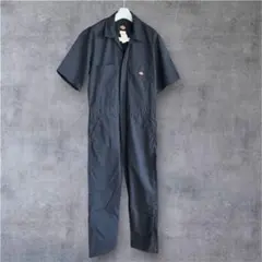 Dickies 半袖 つなぎ カバーオール ネイビーのサムネイル