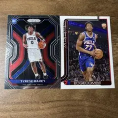 Tyrese Maxey & V.J. Edgecombe ルーキーカードセット