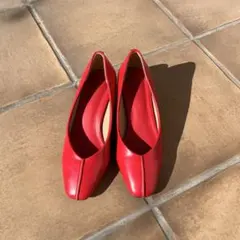 UNITED ARROWS 赤 パンプス 中ヒール レッドパンプス