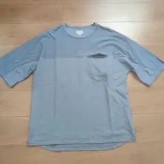CURLY ポケット付き Tシャツ サイズ3 ブルー
