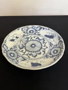 印判手 七寸鉢 鯉図 ベロ藍 明治期 深鉢 - メルカリ