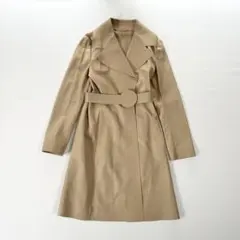 希少！美品✨マックスマーラ ラムレザー トレンチコート ベルト付き 42サイズ
