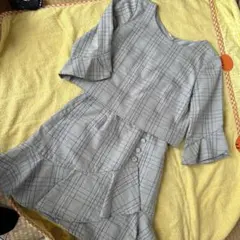 JILL STUART チェック柄 セットアップ S 訳あり