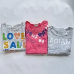 3can4on ラブトキシック 女の子 半袖 Tシャツ 3枚 まとめ売り