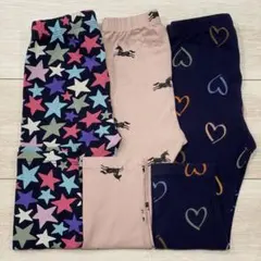 baby GAP 90 レギンス3枚セット 星・ハート・ユニコーン柄