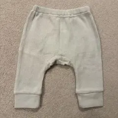 【ワッフルベビーレギンス】グリーン 60〜70cm 春服