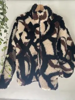 ビームス　トライバルカモ　ボアジャケットS