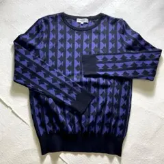 pierre Cardin signe★幾何学模様＊ニットセーター