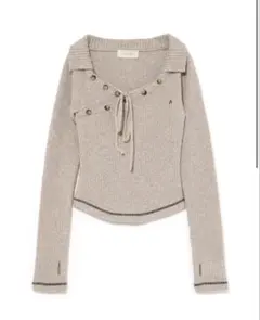 Anita button knit tops