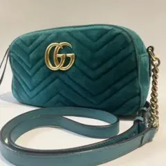 美品✨GUCCI ショルダーバッグ マーモント gg ポシェット キルティング
