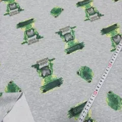 1枚限定 カエル 裏毛ニット 生地