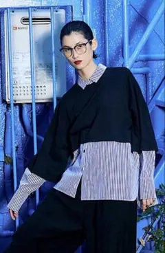 エンフォルド　ROLL-UP SLEEVES シャツ ブラック　25SSブラウス エンフォルド ROLL-UP SLEEVES シャツ ブラック 25SSブラウス - メルカリ