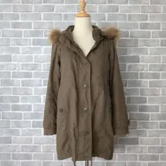 grove リアルファー付 モッズコート ボアライナー着脱可　M カーキ