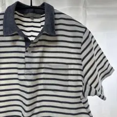 ユナイテッドアローズ　ストライプポロシャツ