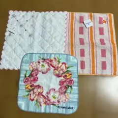未使用　ブランドタオルハンカチ　3枚セット