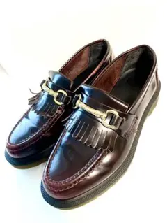 ドクターマーチン タッセルローファー フリンジドレスシューズ ボルドー UK5 ドクターマーチン タッセルローファー フリンジドレスシューズ