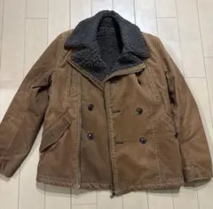 ブラウン コーデュロイ ダブルブレストジャケット