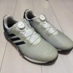 adidas BOOST ゴルフシューズ グレー/ブラック/ピンク