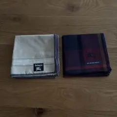 未使用保管品 Burberry ハンカチ 2枚セットのサムネイル