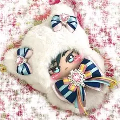 ピンク　水色　青　黄　ねこ　ちびぐるみ10〜13cm ぬい服　着ぐるみ