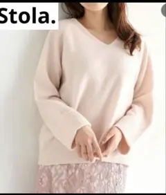 Stola. ラクーンVネックニット