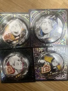 ジャンプショップ バースデイ缶バッジ×2個2026 ハイキュー 角名倫太郎