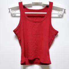 【限定価格】Dazy タンクトップ Sサイズ 赤 SHEIN ショート丈