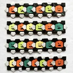 ハロウィン折り紙メダル かぼちゃ 25個