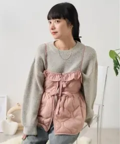 フリークスストア　ヴィンテージ キルトビスチェ　ピンク