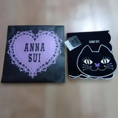 ANNA SUI 猫　タオルハンカチ　ショップ袋付き