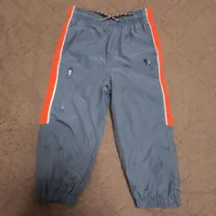 グレーとオレンジのストライプパンツ 3T