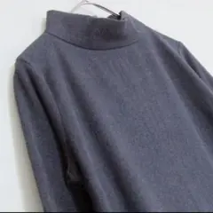 新品タグ付　UNTITLED　アンタイトル　モックネックワンピ　ネイビー　Ｓ〜M