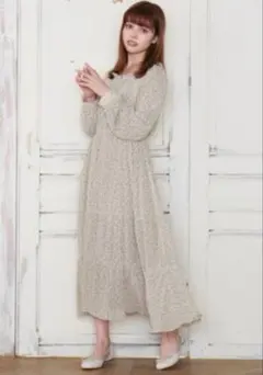 MAJESTIC LEGON♥ スクエアフリルフラワーワンピ