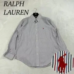 J965 新品未使用 L ラルフローレン ロゴ刺繍 長袖 シャツ メンズ